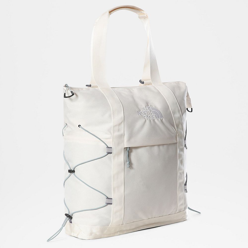 The North Face Tote Bag Mens Australia - The North Face Borealis White / Dark Silver Blue (GEP-54632